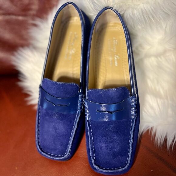 Terry Lewis Classic Luxuries Leather Loafers Size 7M in Indigo - Picture 5 of 8